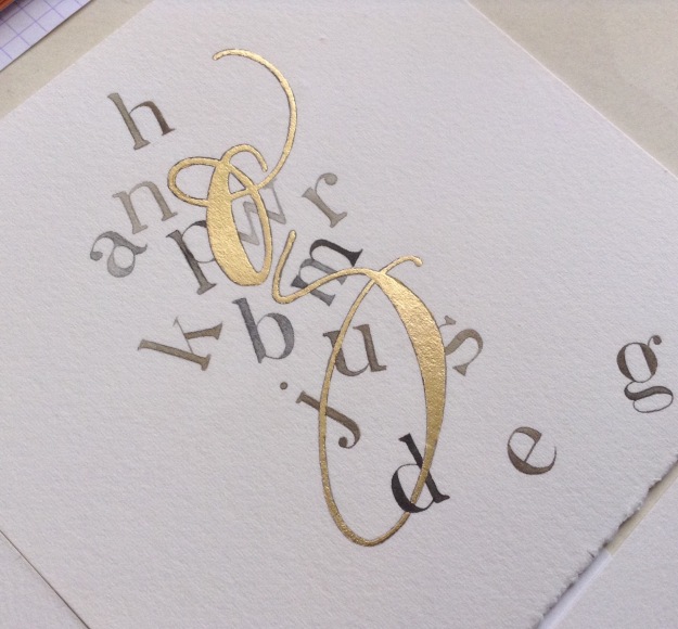 gilded-letter-g-modern-calligraphy-uk
